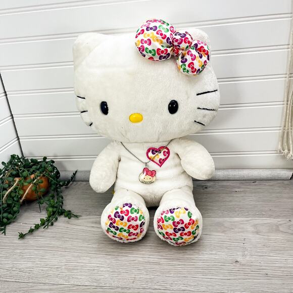 Build A Bear Sanrio Hello Kitty 35th Anniversary Plush Necklace Bow Clothes Shoe - Picture 1 of 16